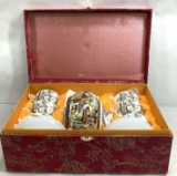 (13pc) Wy Asian Style Tea Set In Box