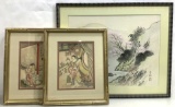 (3pc) Chinese Landscape & Family Prints