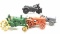 (4 Pc) Vintage Cast Iron Farm & Motorcycle Toys