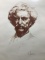 F. Bram Male Portrait Lithograph On Paper