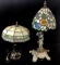 Vintage Pair Of Tiffany Style Table Lamps