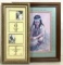 (2pc) Native American Print & Photo Collage Frame