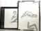 (2pc) Panfilio Signed Nude Study Sketches