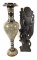 Wooden Geisha Wall Art, Etched Metal Vase