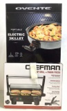 (2pc) Ovente Electric Skillet & Panini Press