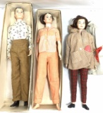 (3 Pc) Vintage Remco Dolls W/ Boxes