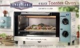 Americana 4 Slice Toaster Oven, 1100 Watts