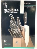(12pc) Henckles International Knife Block Set