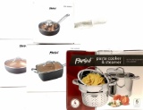 Parini Pasta Cooker Steamer, Egg Poacher, Pans
