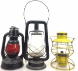 (3) Vintage Kerosene Lamps