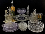 Assorted Glassware, Shakers, Decanters