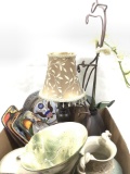 Vases, Decorative Plates & Desk Lamp Home Decor