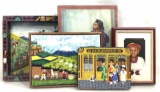 (5pc) Assorted Foreign Culture Oil Paintings