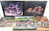 (5pc) Decorative Motorcycle Photographs