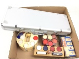 Lottery Bakelite & Clay Chips, Poker Chip Set