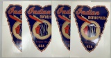 (4 Pc) 16 Inch Indian Motorcycles Stickers