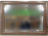 Brown Modern Century Horizontal Wall Mirror