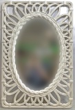 Vintage Wicker Style Wall Mirror