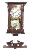 North Star, 31 Dat Wood Wall Clock W/ Pendulum