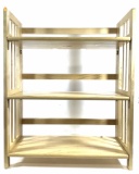 Collapsible 3 Tier Wood Shelf
