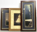 (3pc) Sailboats & Lighthouses Framed Art Prints