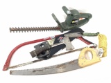Black & Decker Power Saw, Bow Saw, Axe, Rope