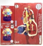 (3 Pc) Kid Connection Wooden Train Set & Lights