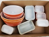 Pyrex Mixing Bowls & Lidded Containers