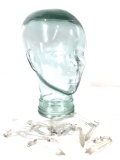 Vintage Glass Jar Mannequin Head