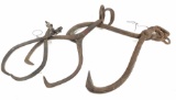(3pc) Vintage Cast Iron Ice Tongs