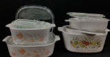 (7 Pc) Pyrex & Assorted Dishes With Lids