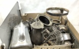 Assorted Silver Plated Pitchers, Trays & Dishes