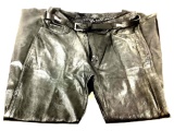 Leather Gallery Pants & Indian Motorcycle Belt