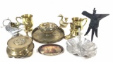 Assorted Vintage Brass Candle Sticks, Dr Pepper