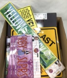 Assorted Vintage Style Metal & Plastic Signs