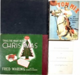 Vintage Christmas Vinyl Records, Love Scenes Book