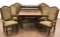 Broyhill Fluted Oakwood Leaf Table With Chairs