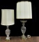 Pair Of Crystal Table Lamps