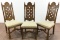 (3) Thomasville Oakwood Carved Dining Chairs