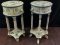 (2) Seashell Style Lamp Tables