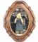 36in Rustic Wood Style Wall Mirror