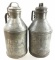 (2pc) Vintage Galvanized 3 Gal Milk Jugs & Lids