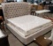 Button Tufted Wingback Bed Frame W/ Mattress