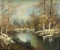 Framed Forest Stream Oil Painting On Canvas