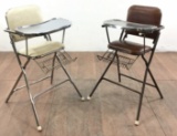 Pair Of Vintage 33in High Chairs