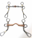 (6)pc Horse Tack Copper & Metal Horse Bits
