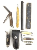 (11 Pc) Vintage Pocket Knives & Blades