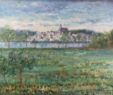 Impressionist City Landscape By B. Evans