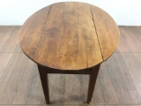 48in Rustic Walnut Drop Leaf Dining Table