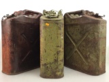 (3pc) Vintage Jerry Cans